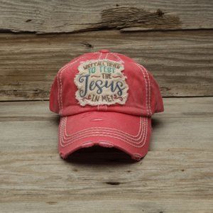Why Y'All Trying To Test The Jesus In Me Cap